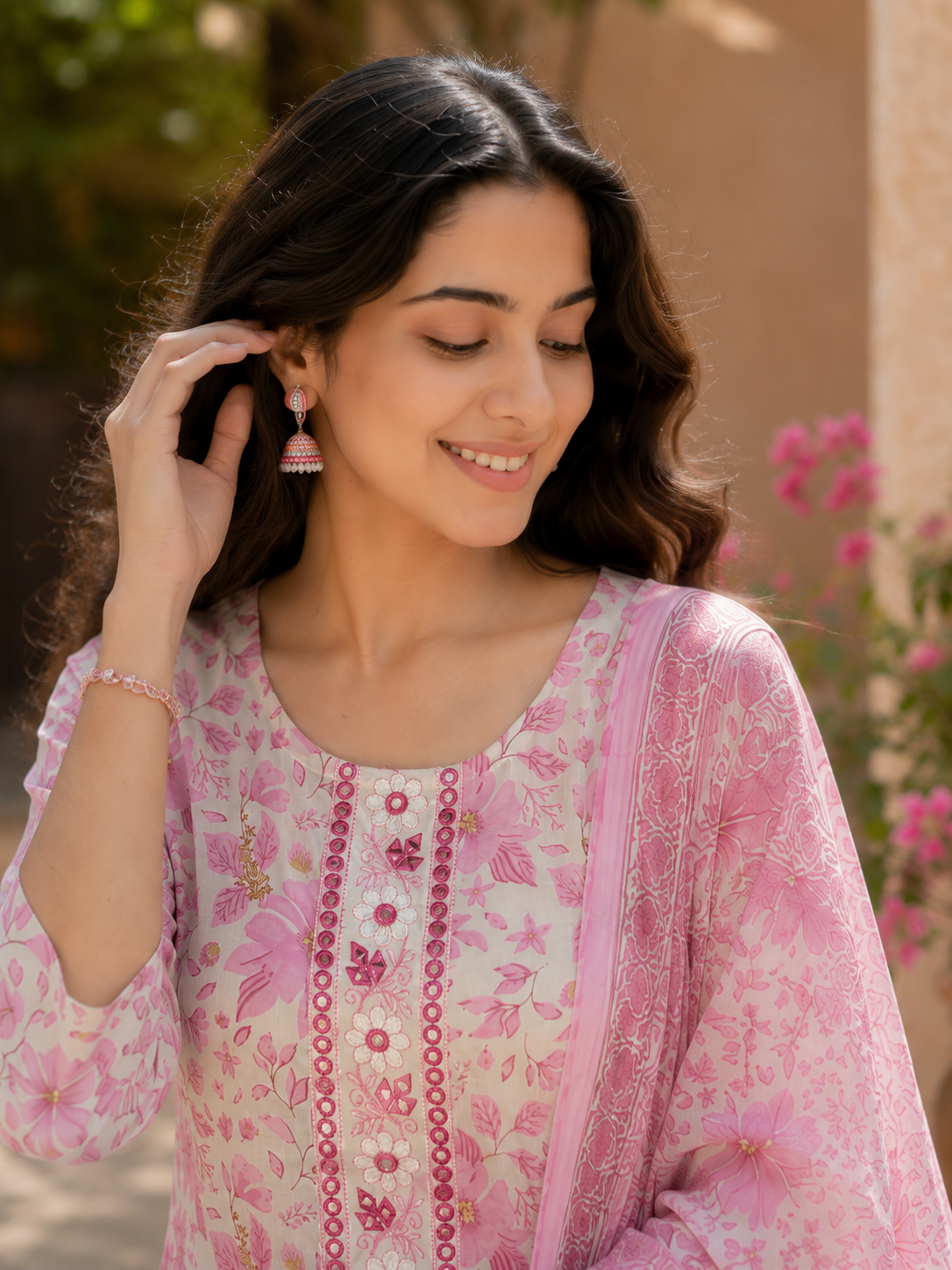 Bloom Floral Cotton Suit Set