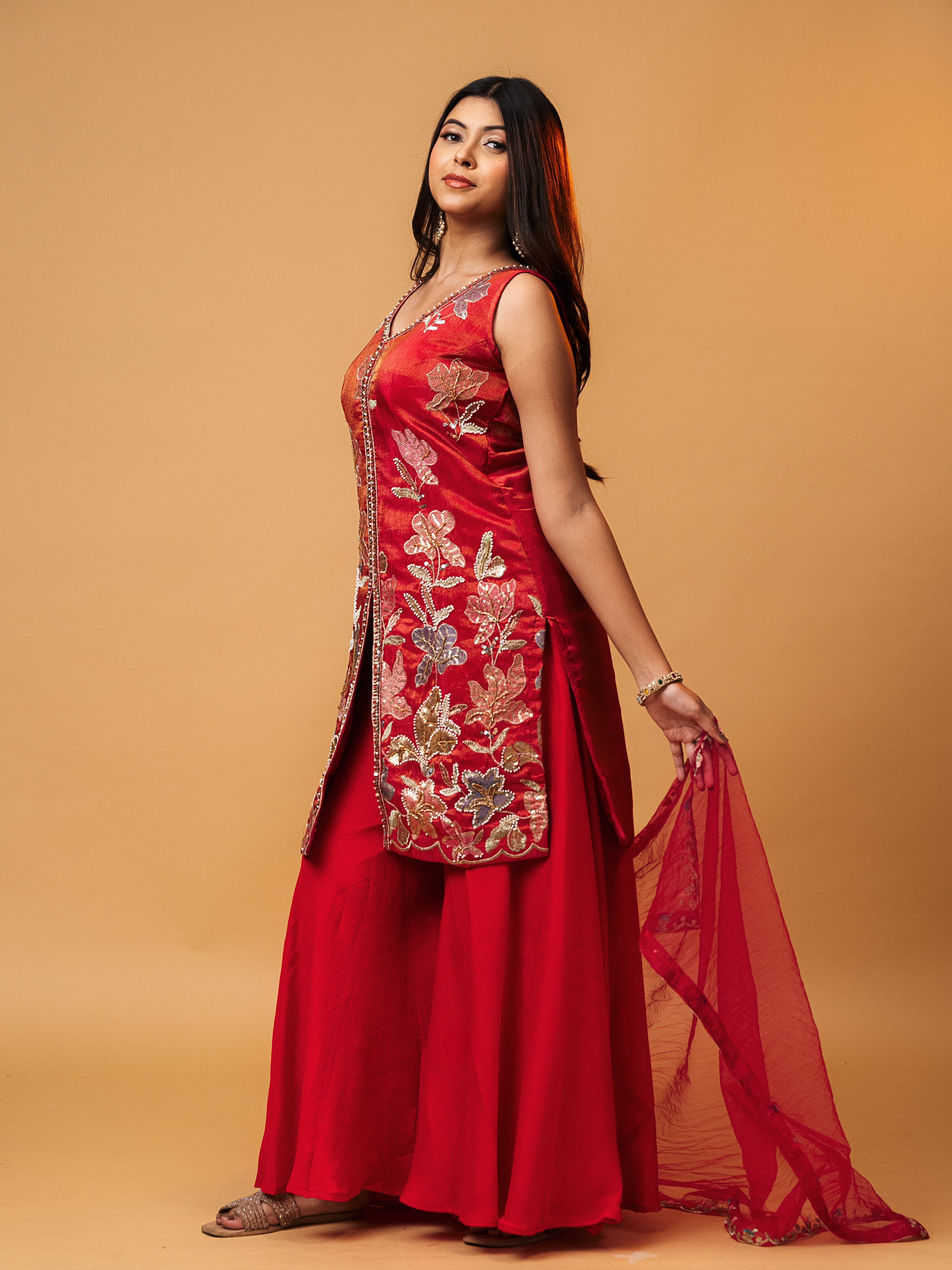Bloom Festive Heavy Embroidered Palazzo Set