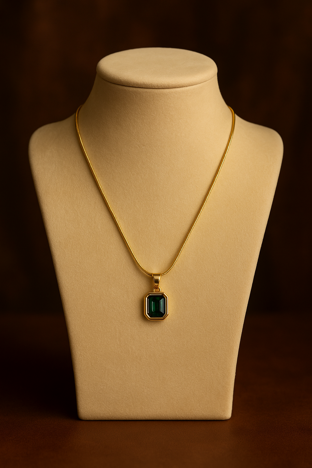 Emerald Luxe Pendant Necklace