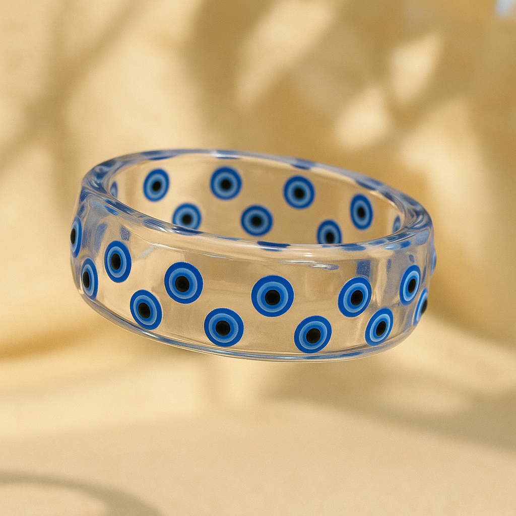 Evil Eyes Transparent Bangle
