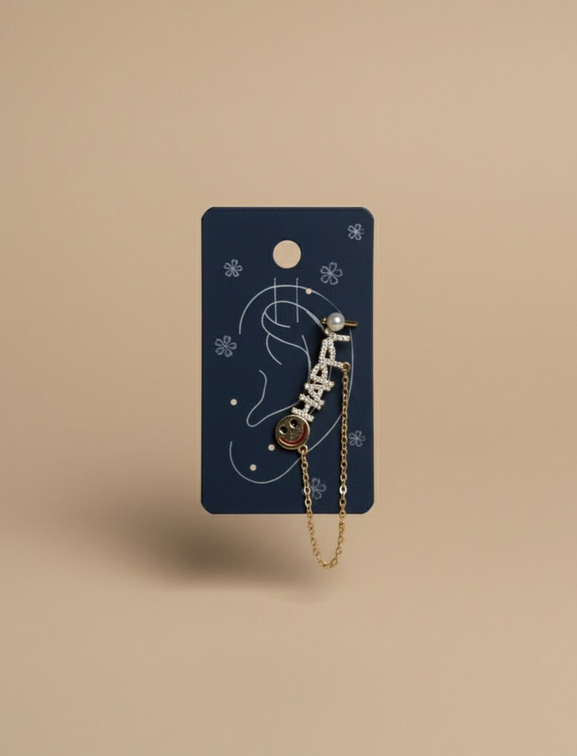 Happy Single Dangling Earring