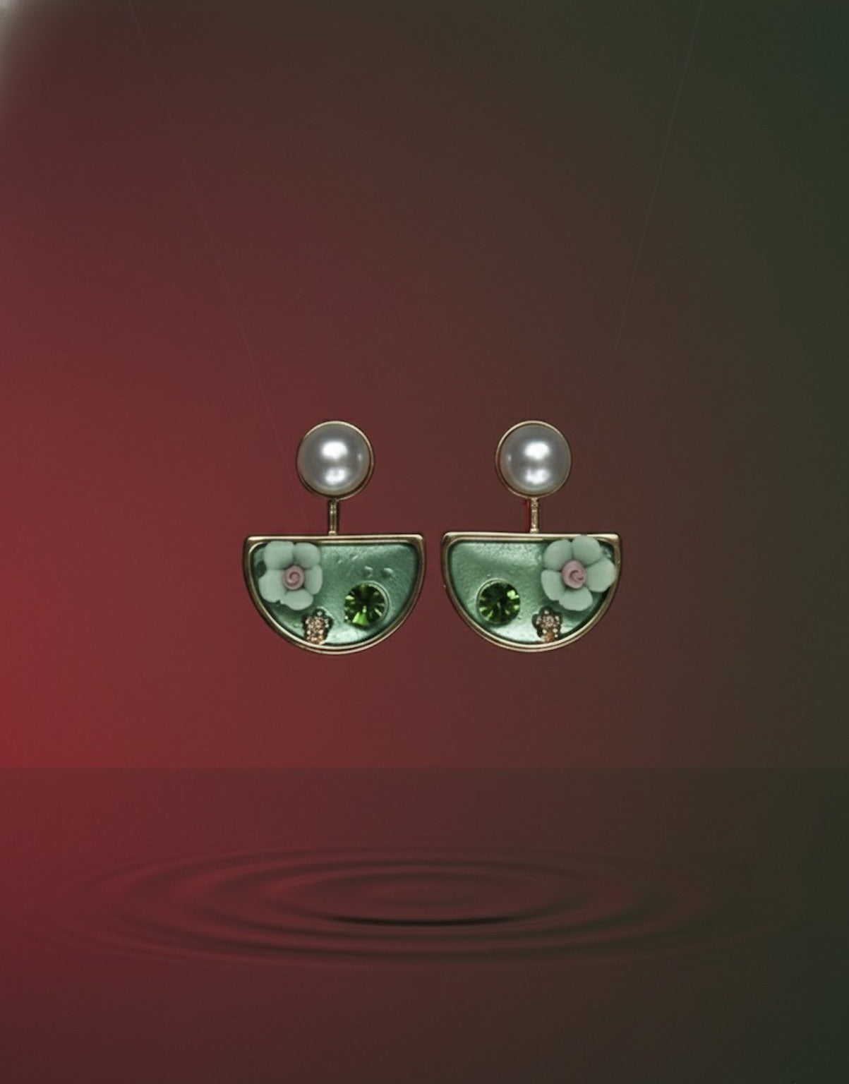 Blossom Pearl-Top Drop Earrings