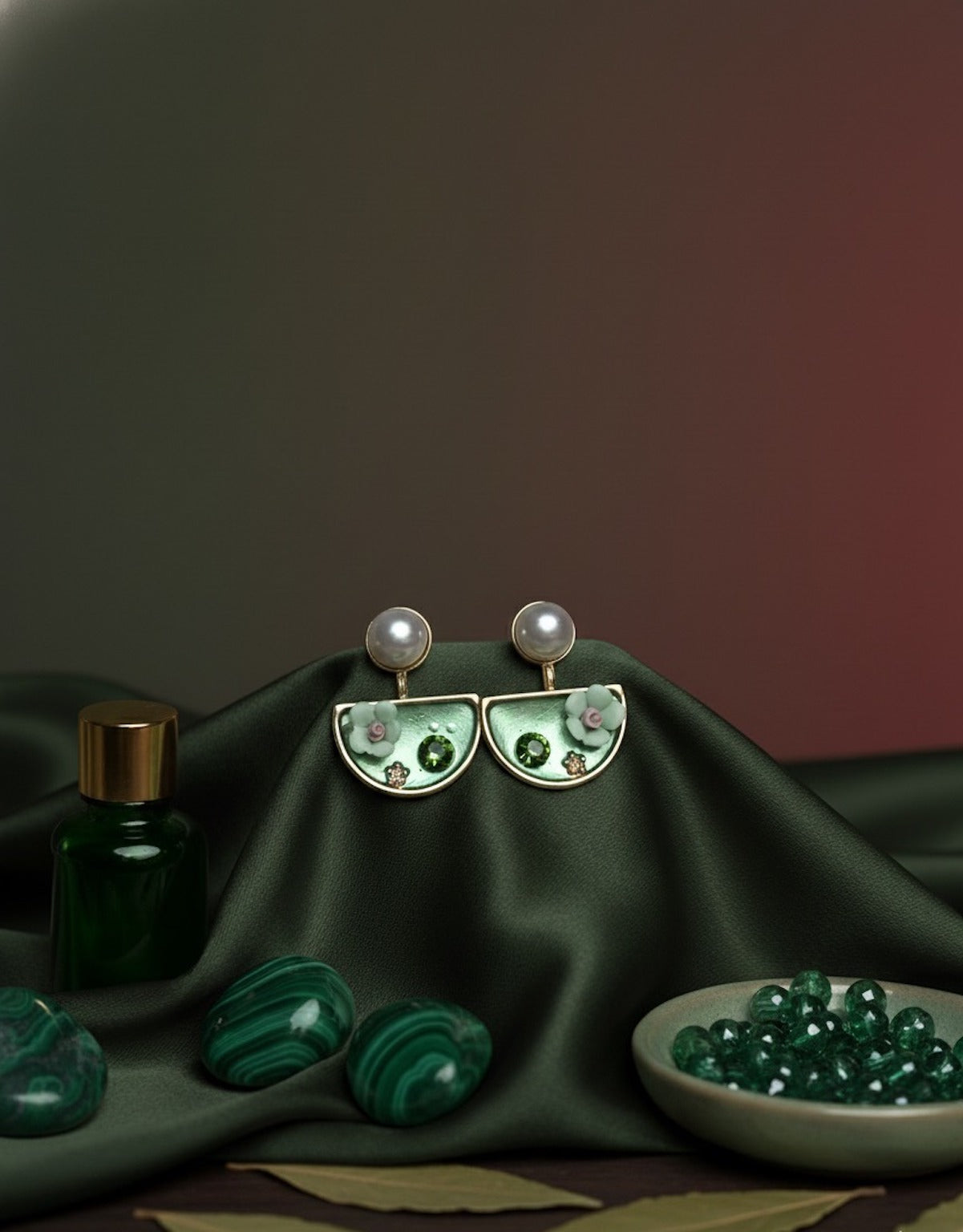 Blossom Pearl-Top Drop Earrings