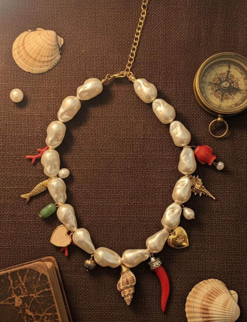 Coastal Charm Pearl Necklace
