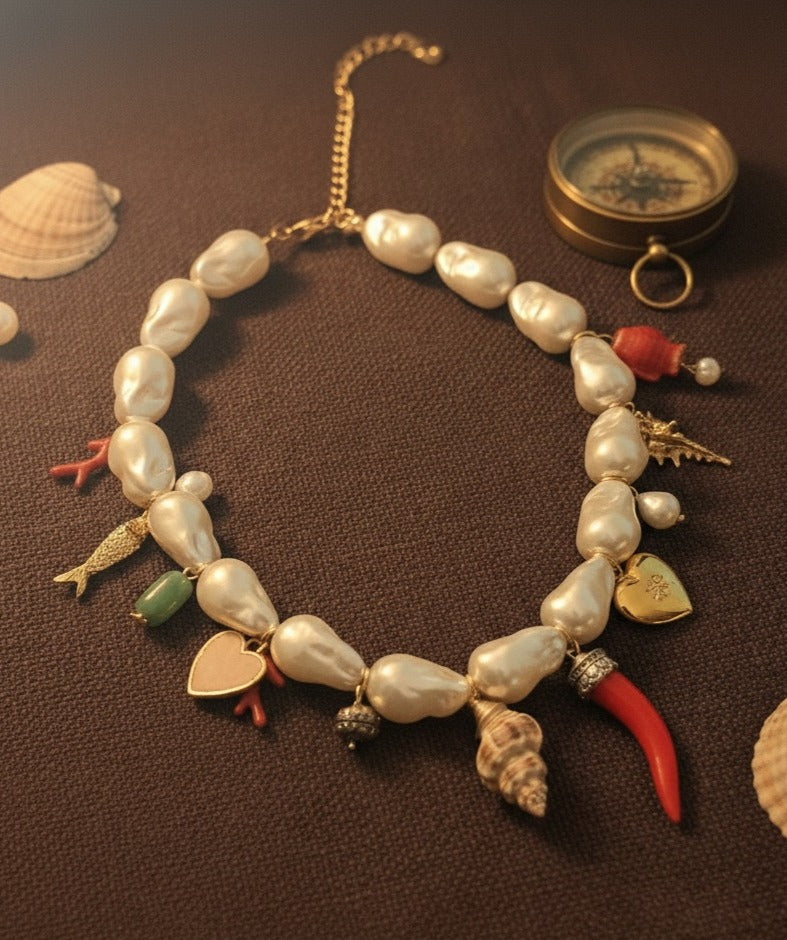 Coastal Charm Pearl Necklace