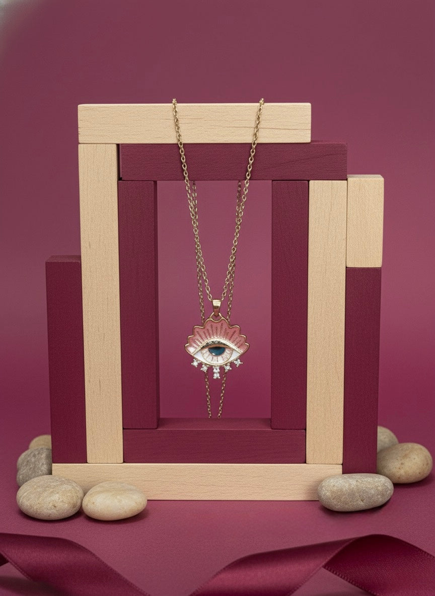 Celestial Eye Charm Necklace