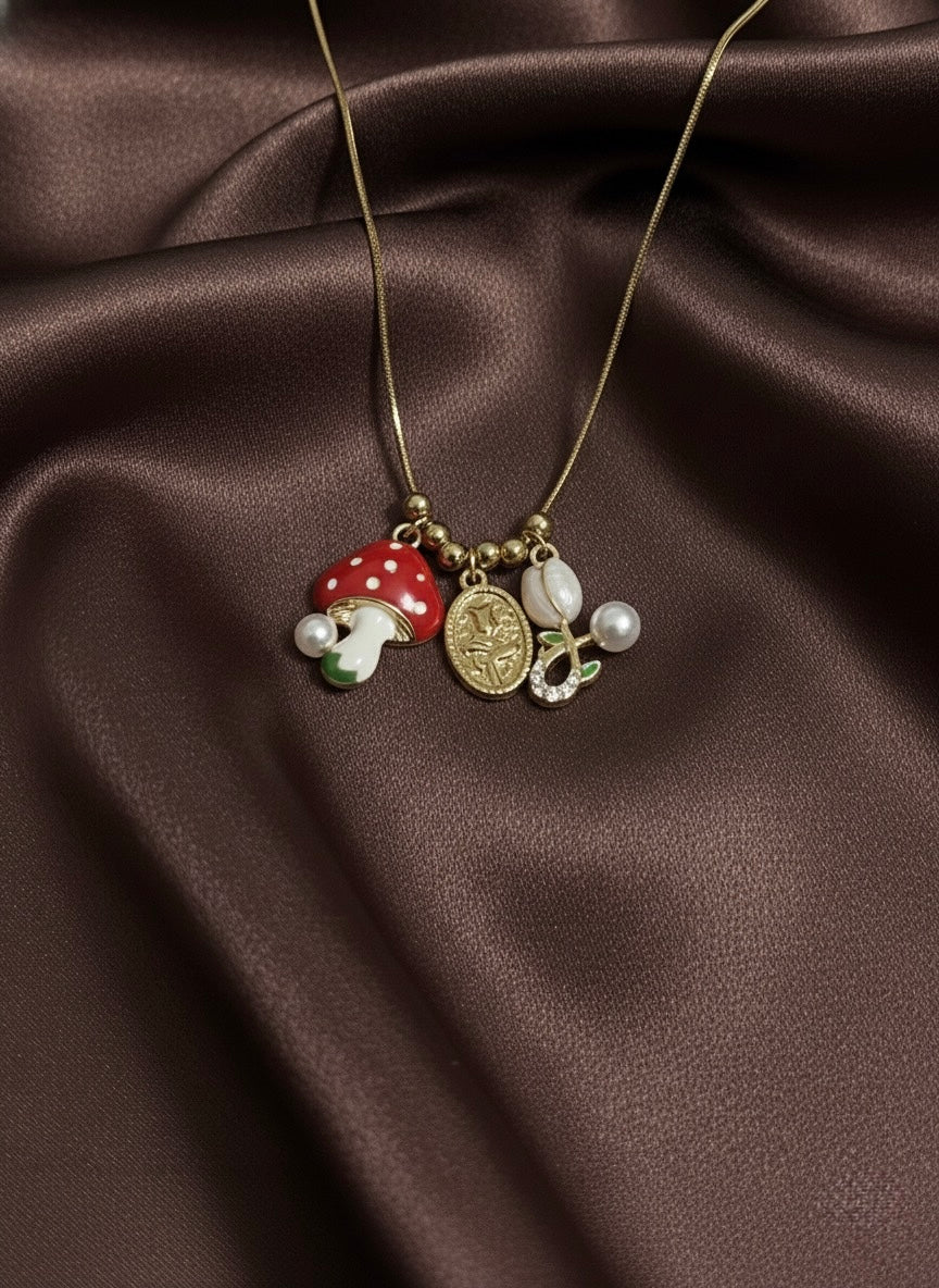 Charm Cluster Necklace