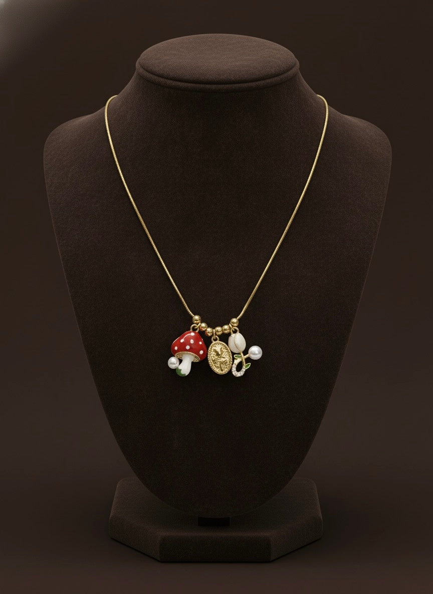 Charm Cluster Necklace