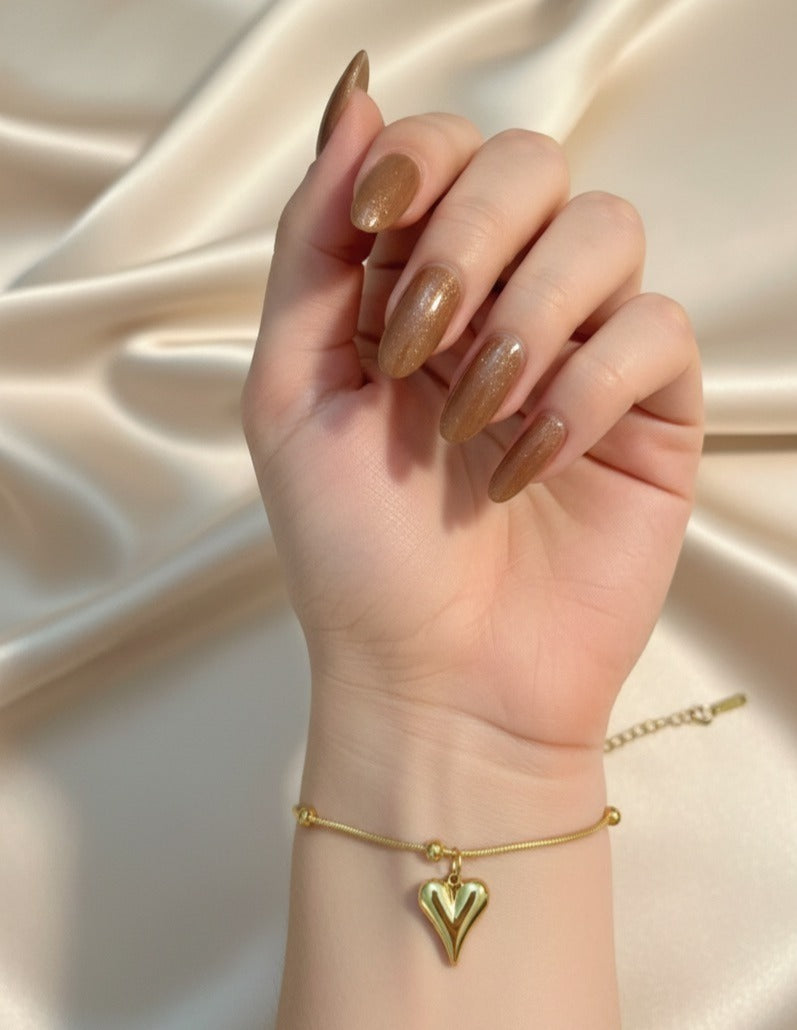 Serene Heart Charm Bracelet