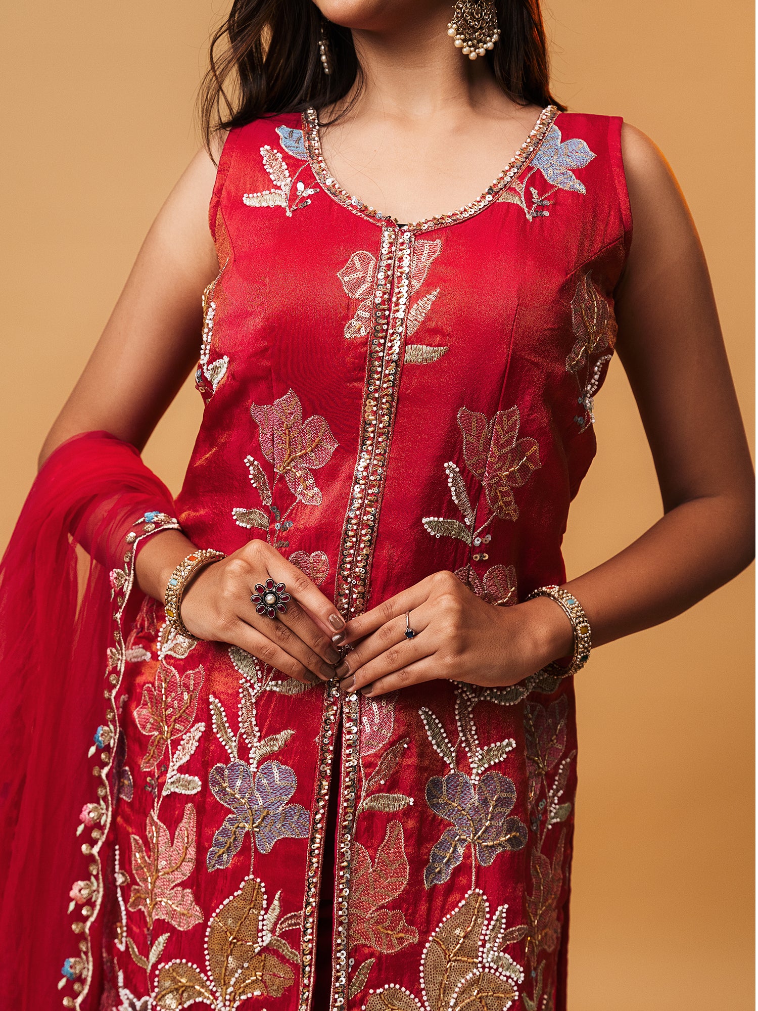 Bloom Festive Heavy Embroidered Palazzo Set