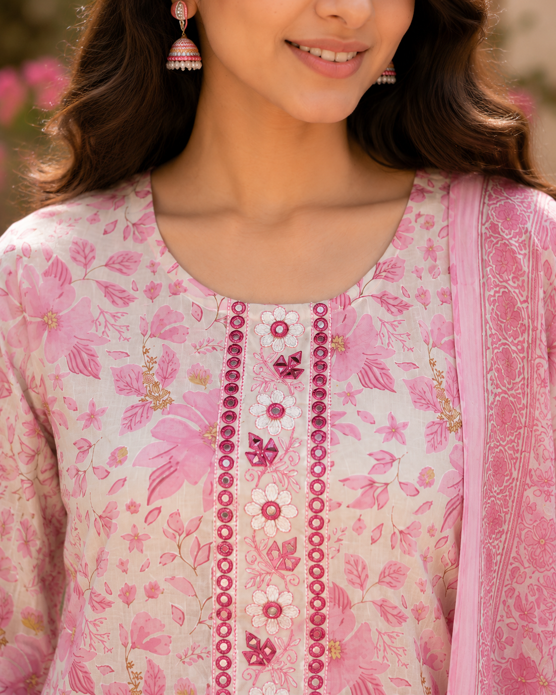 Bloom Floral Cotton Suit Set