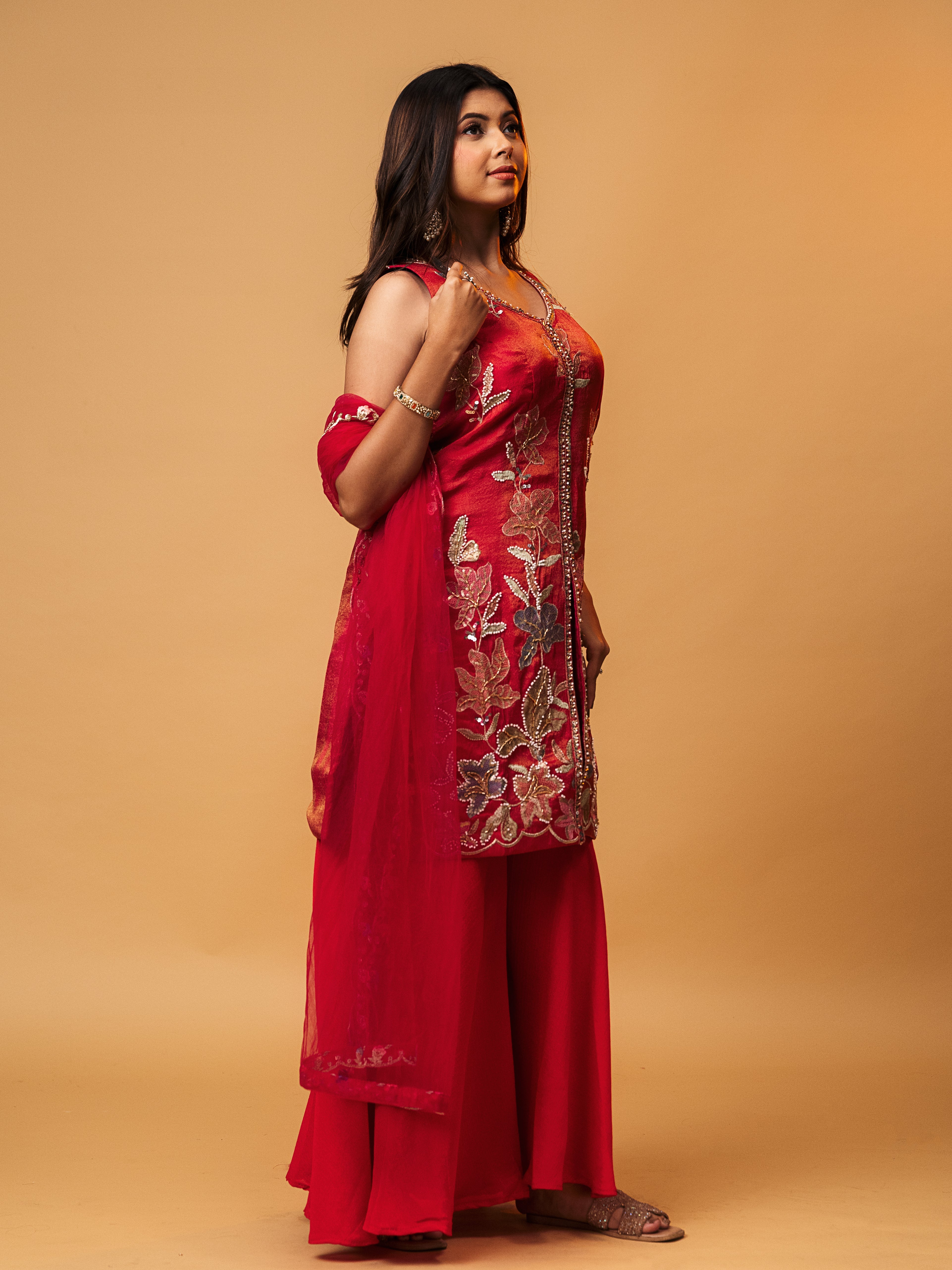 Bloom Festive Heavy Embroidered Palazzo Set