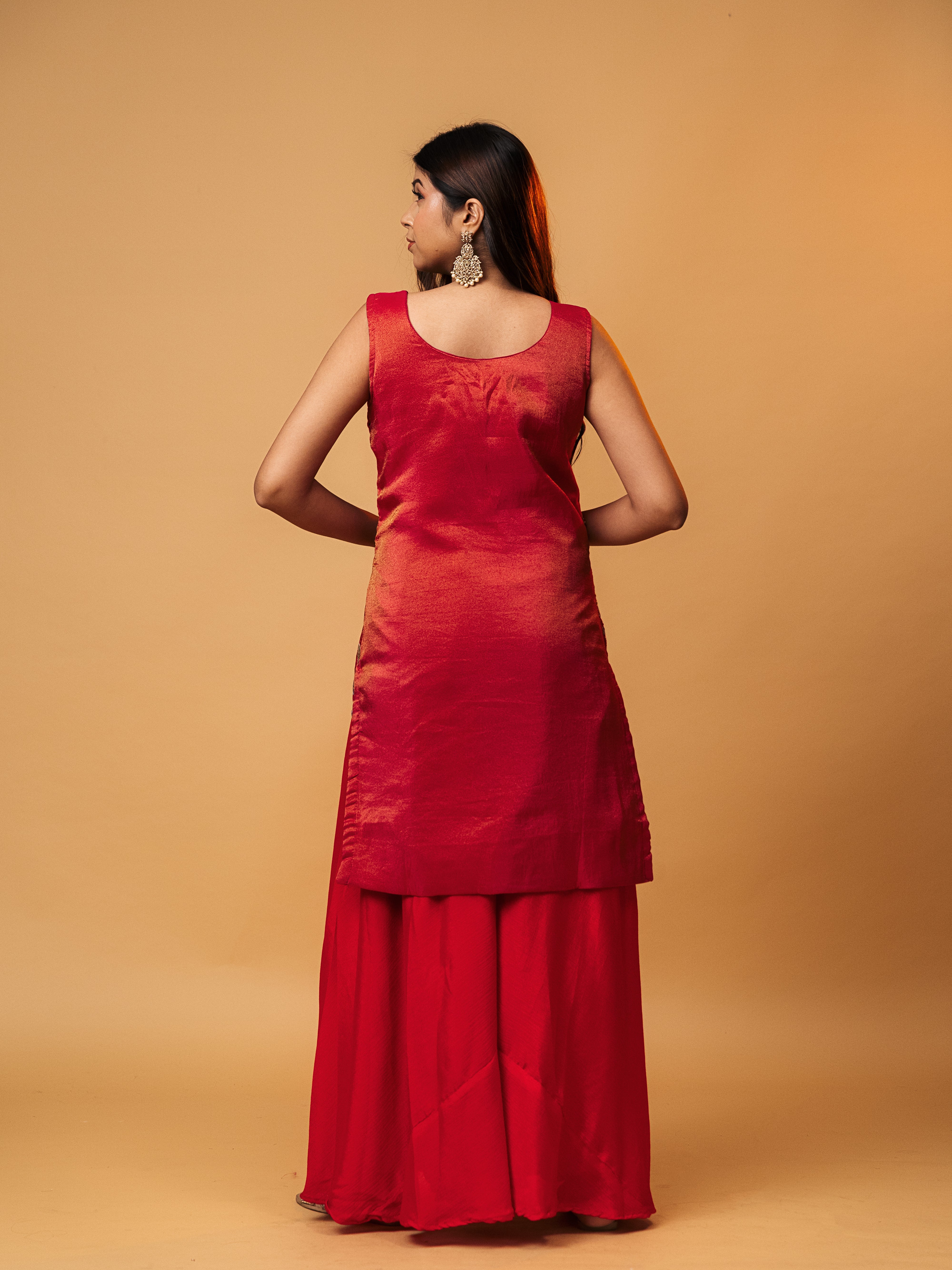 Bloom Festive Heavy Embroidered Palazzo Set