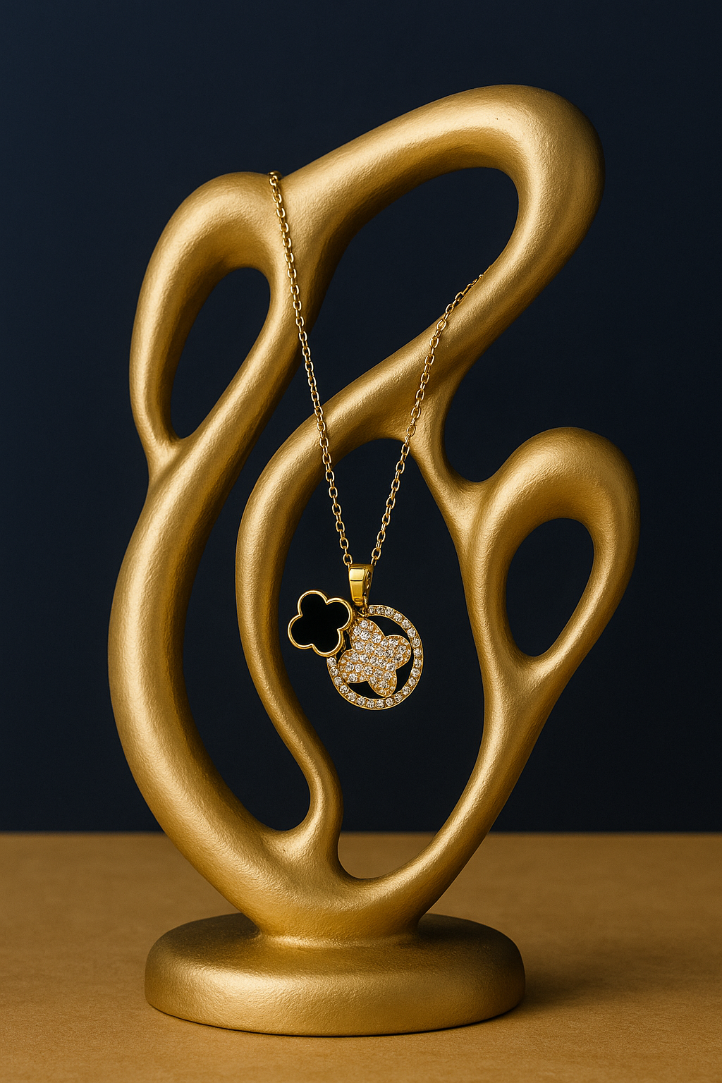 Midnight Clover Luxe Necklace