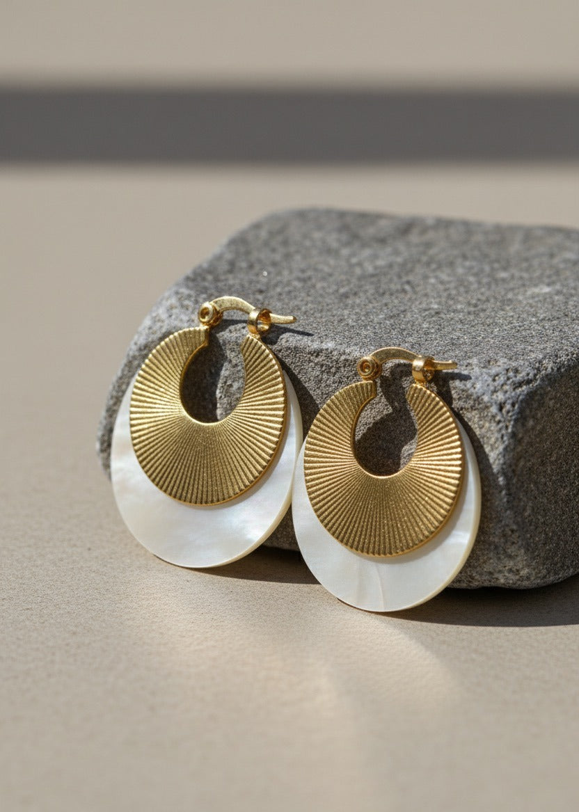 Golden Shell Aura Hoop Drops