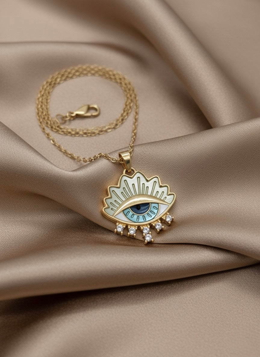 Celestial Eye Charm Necklace