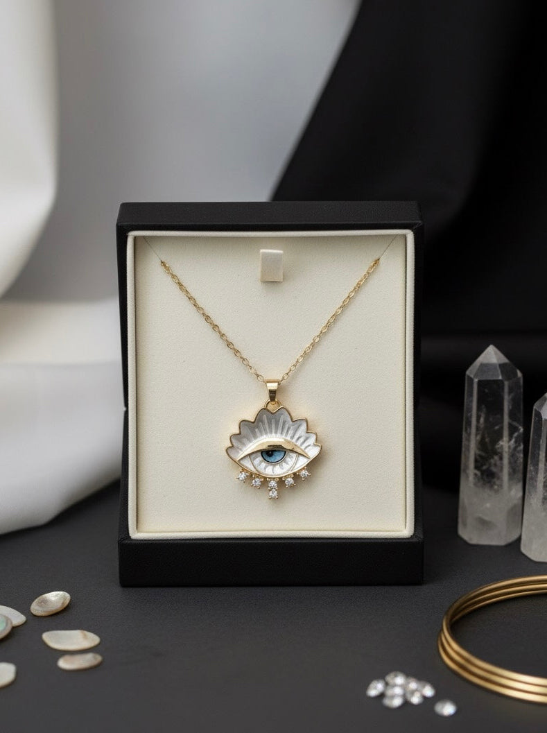Celestial Eye Charm Necklace