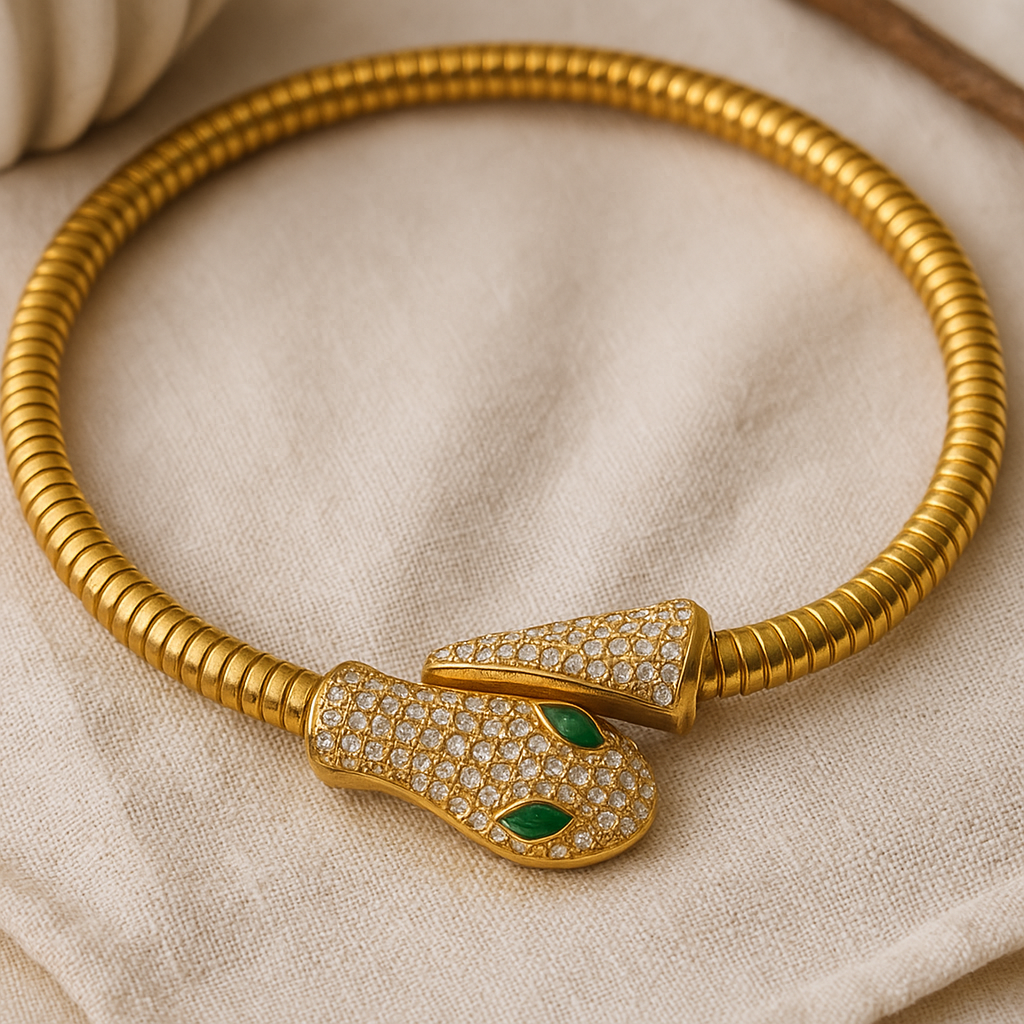 Emerald Serpent Luxe Choker