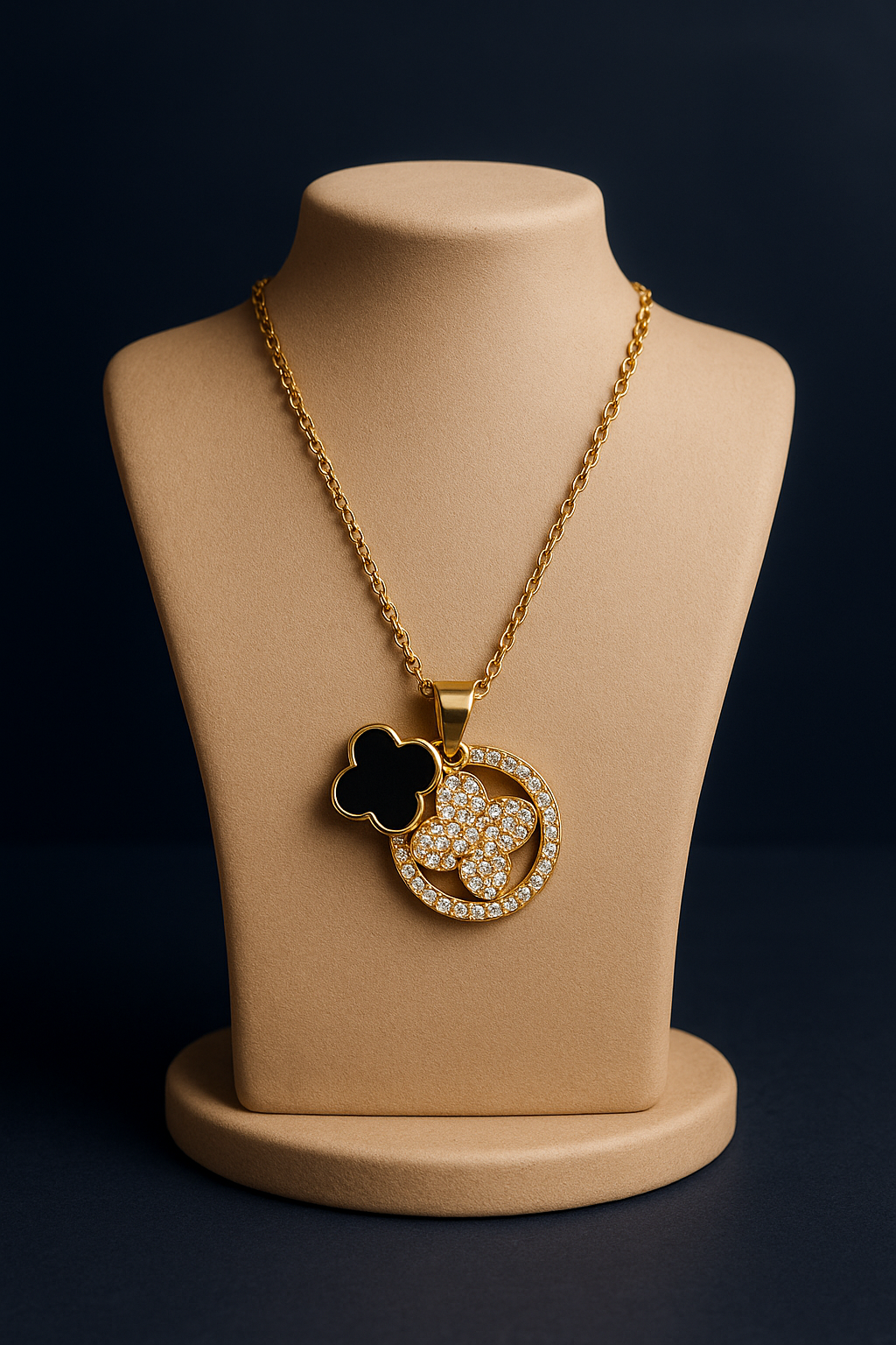 Midnight Clover Luxe Necklace