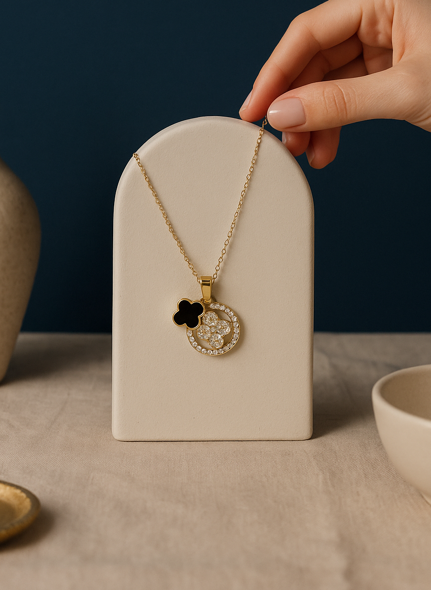 Midnight Clover Luxe Necklace