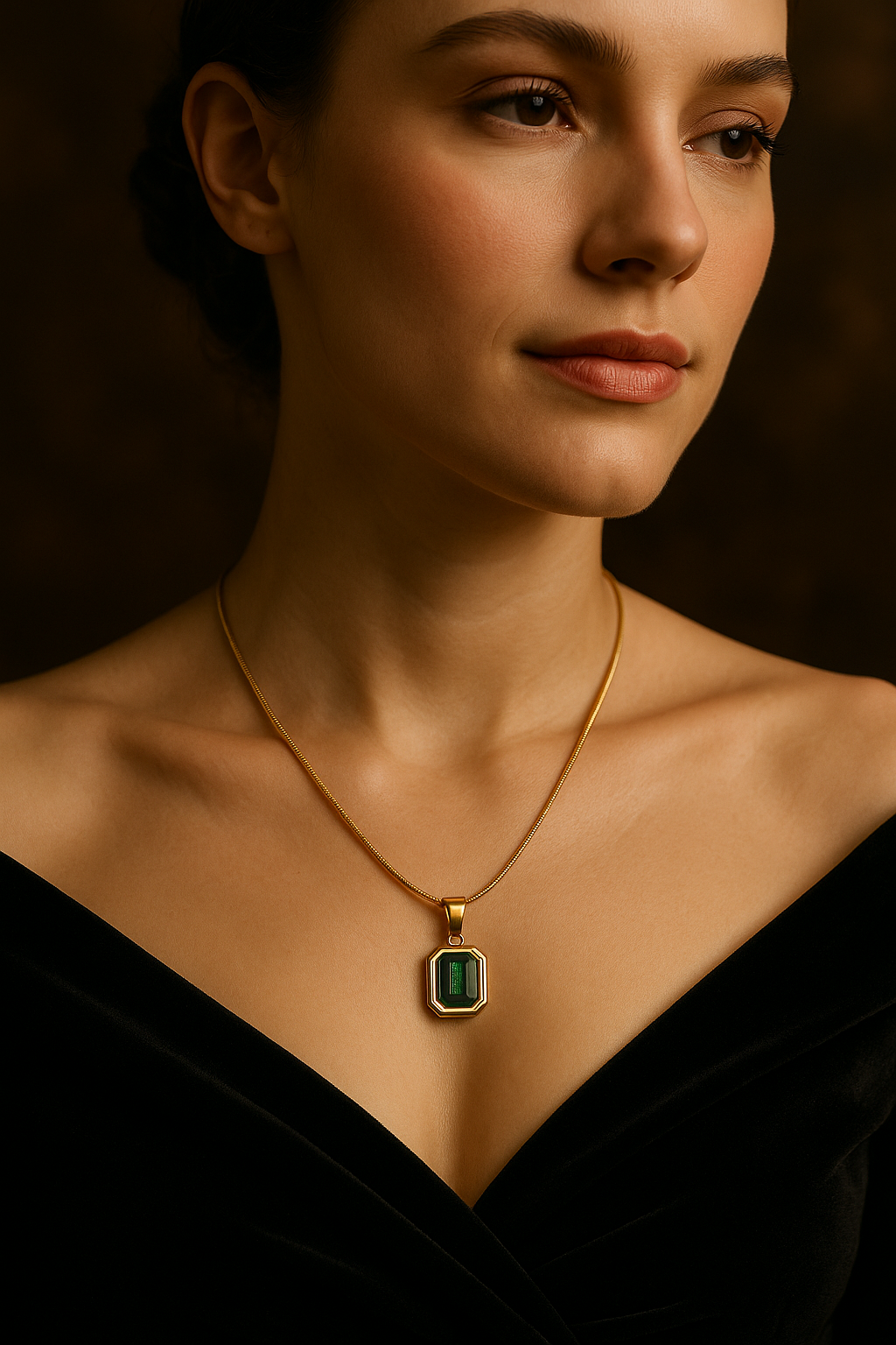 Emerald Luxe Pendant Necklace