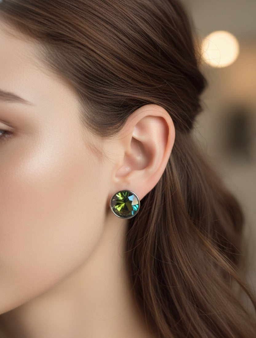 Mystic Aurora Gemstone Studs
