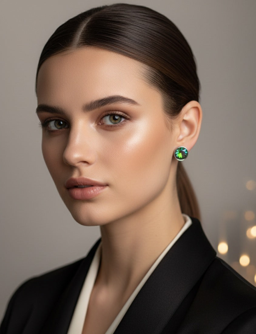 Mystic Aurora Gemstone Studs