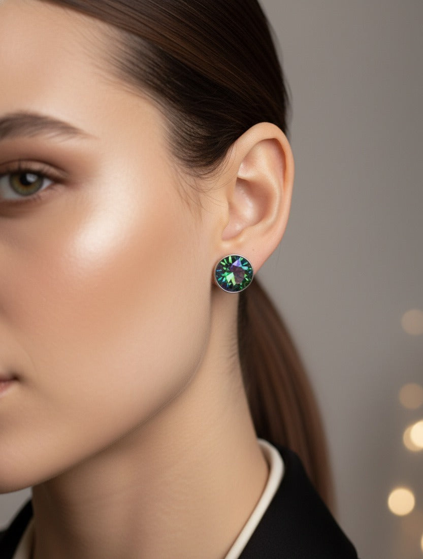 Mystic Aurora Gemstone Studs