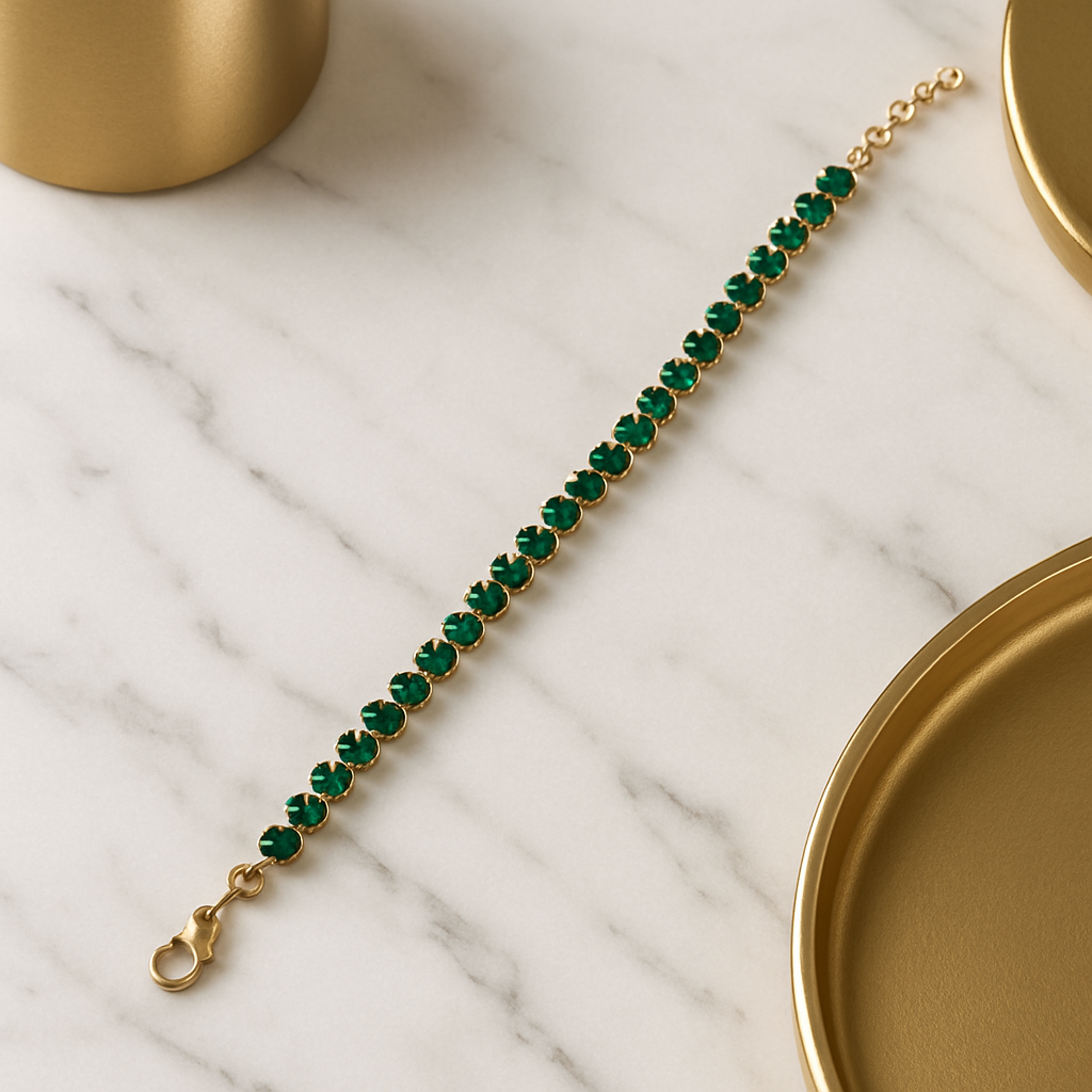 Timeless Emerald Radiance Bracelet