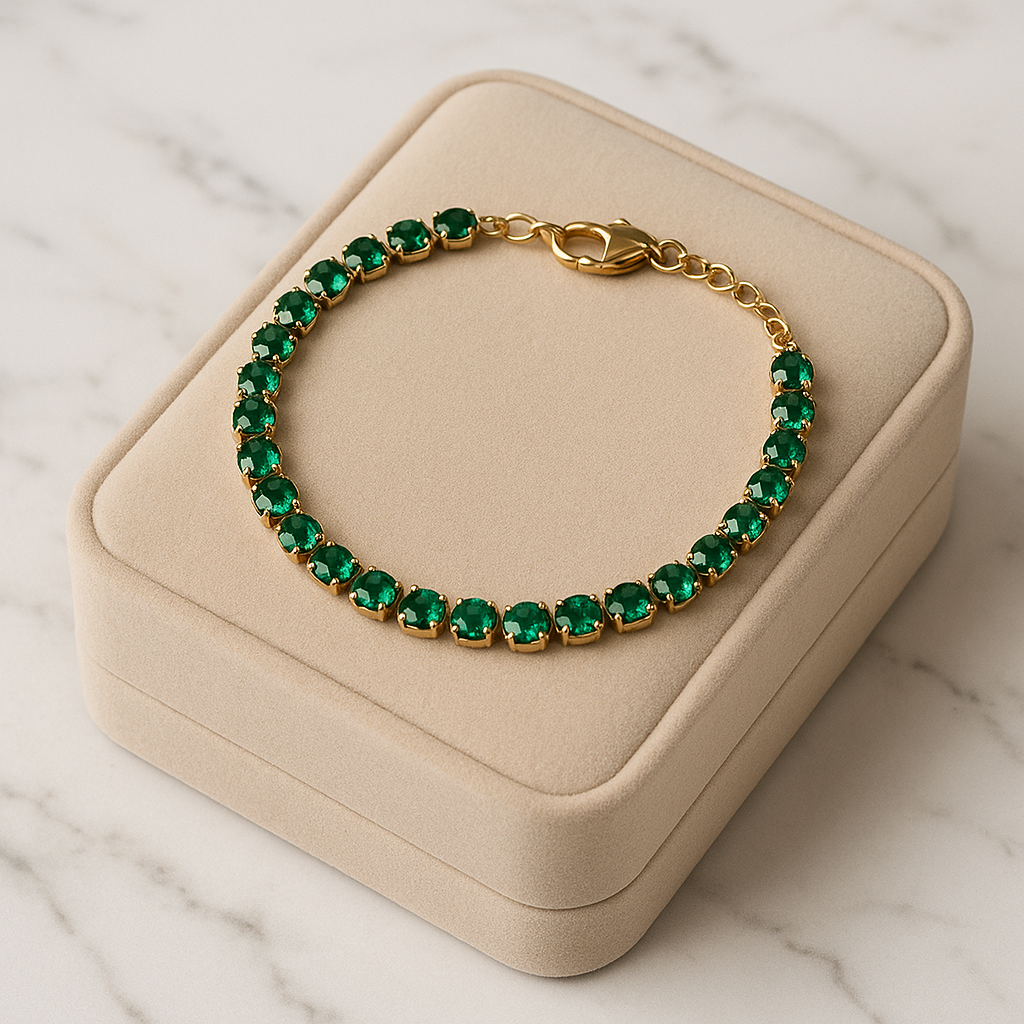 Timeless Emerald Radiance Bracelet