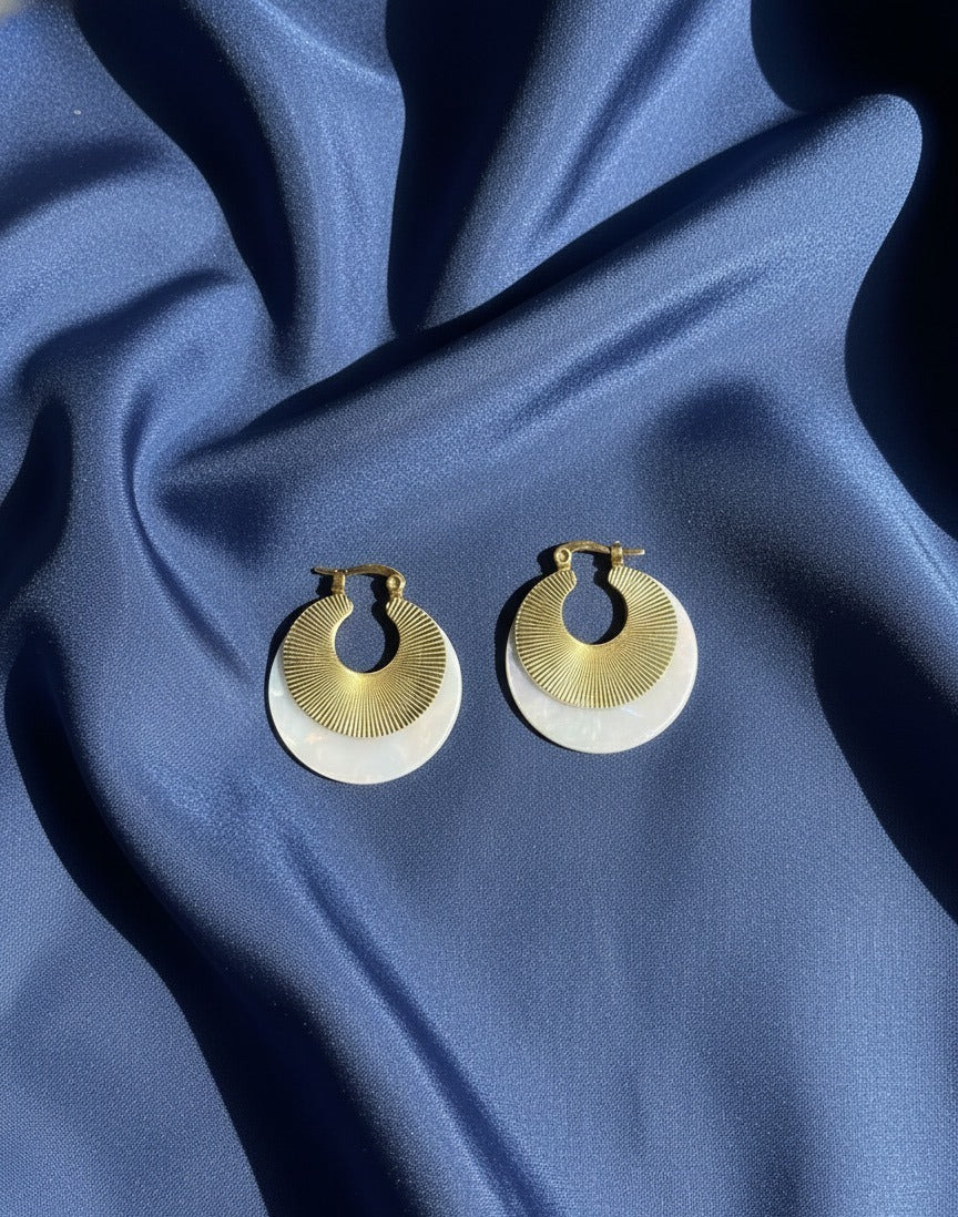 Golden Shell Aura Hoop Drops