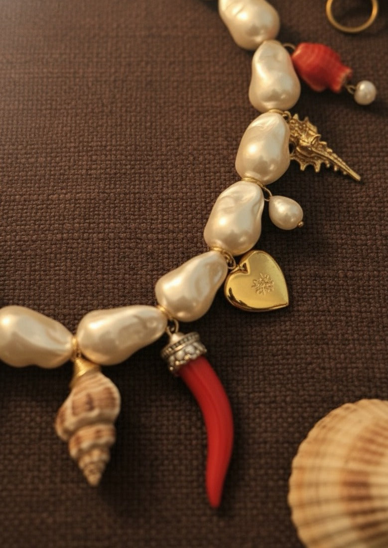 Coastal Charm Pearl Necklace