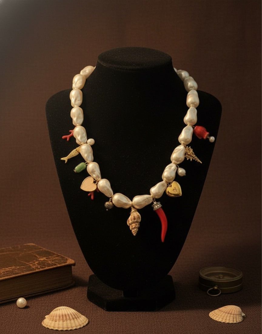 Coastal Charm Pearl Necklace