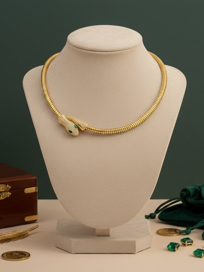 Emerald Serpent Luxe Choker