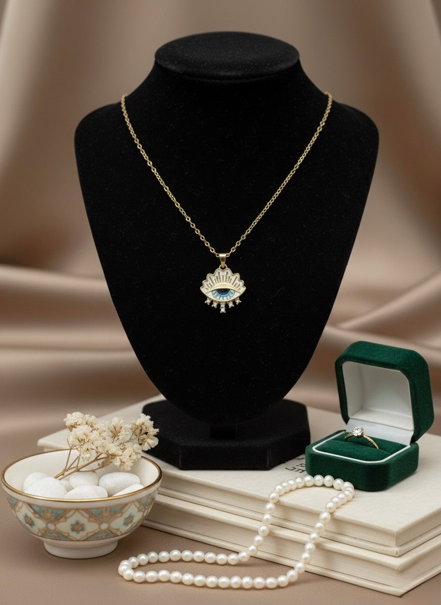 Celestial Eye Charm Necklace