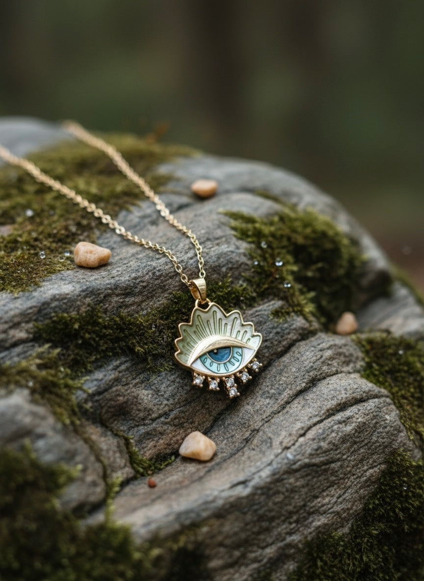 Celestial Eye Charm Necklace