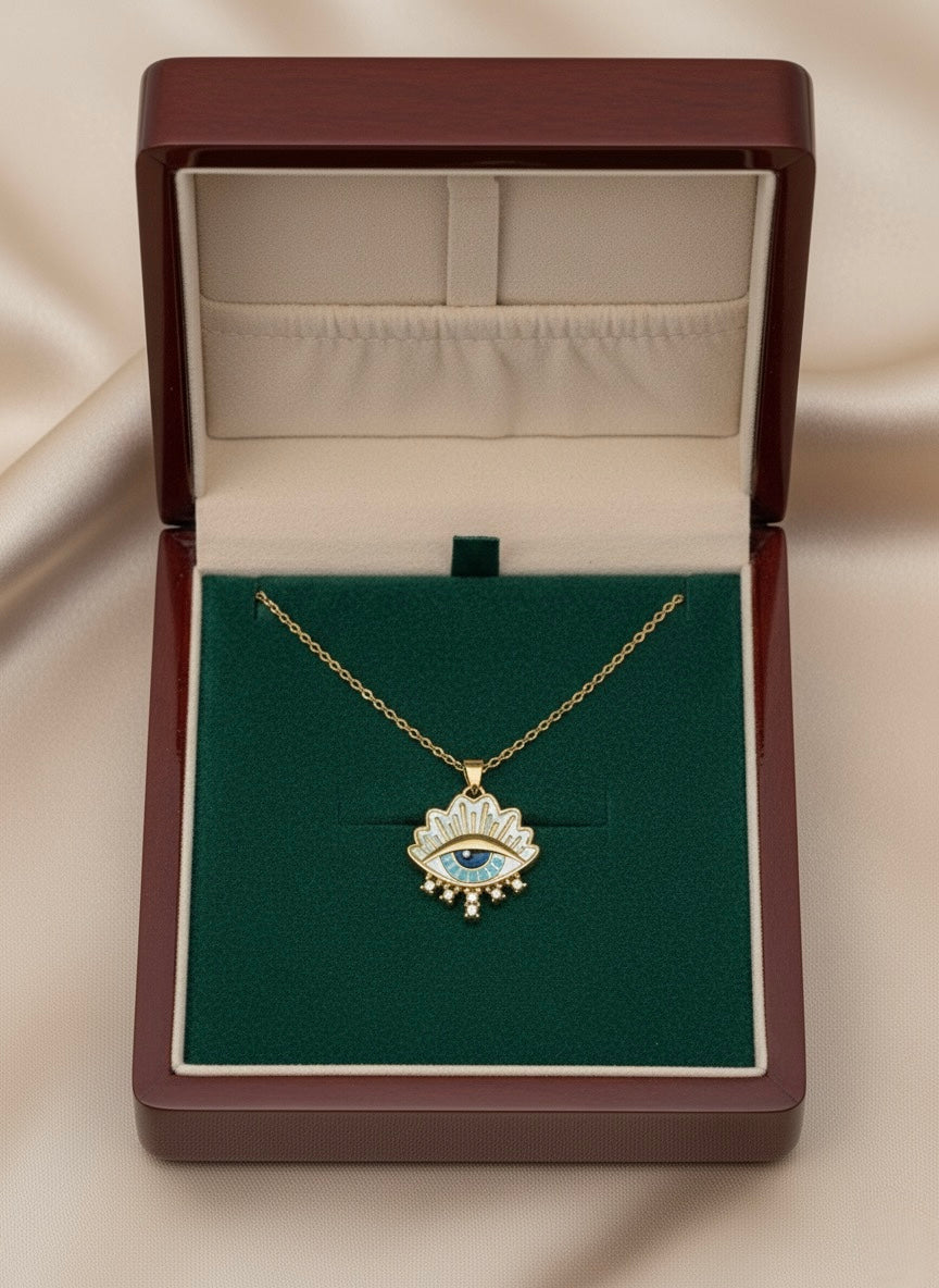 Celestial Eye Charm Necklace