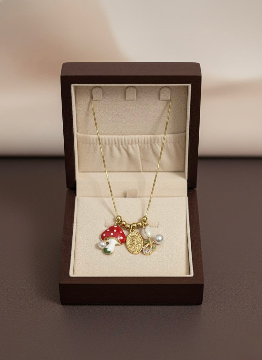 Charm Cluster Necklace