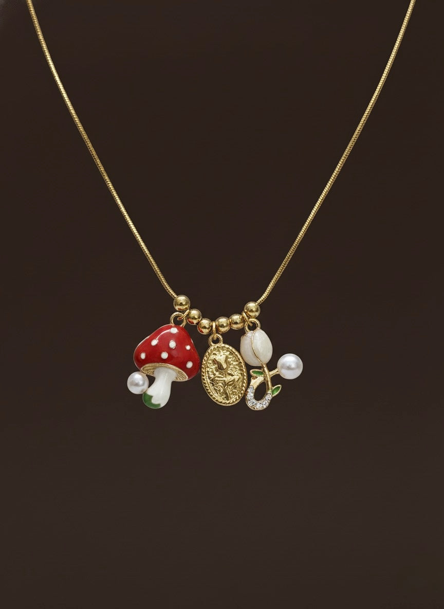 Charm Cluster Necklace